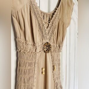 Off the shoulder boho dress sz sm/medium